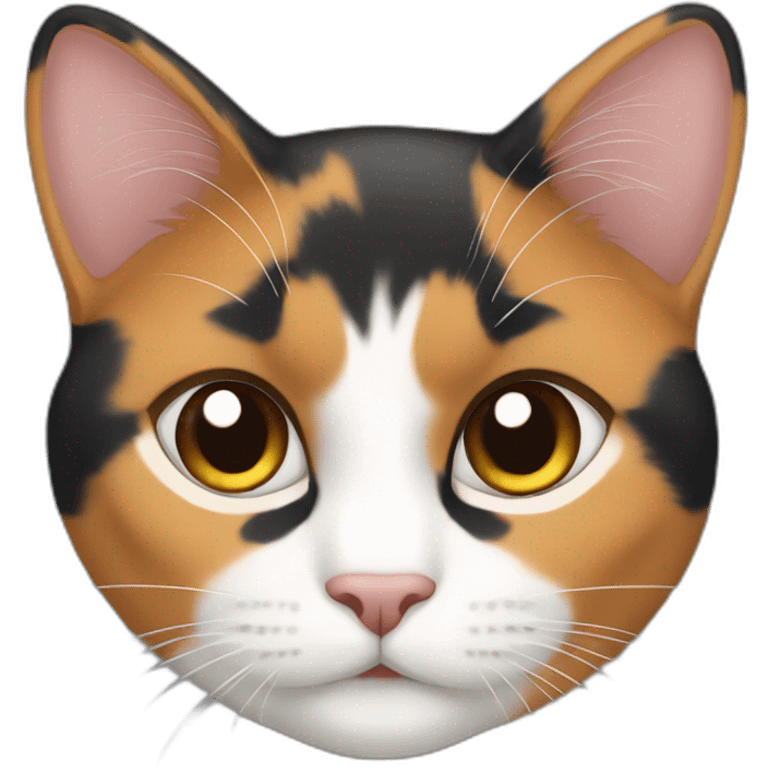 Two calico cat emoji