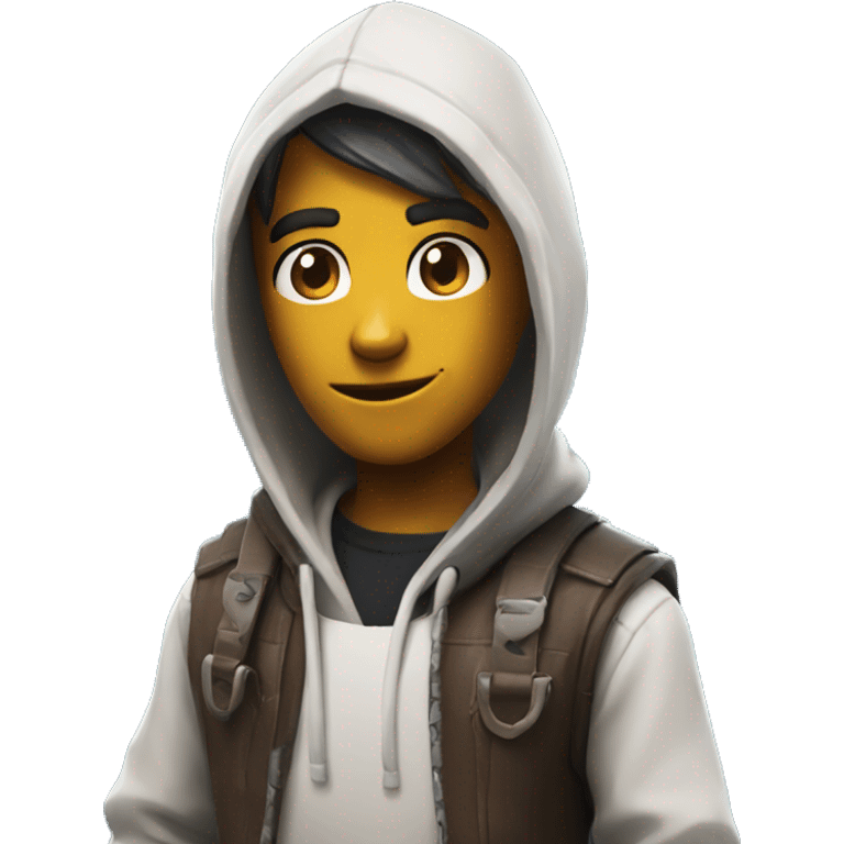 fortnite skin with hoodie emoji