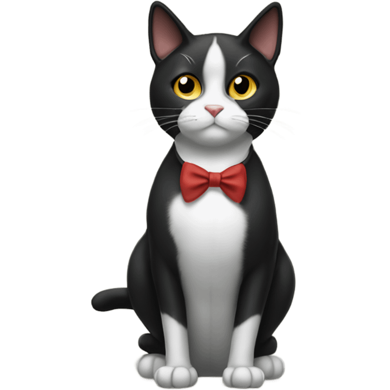 Tuxedo cat mad emoji