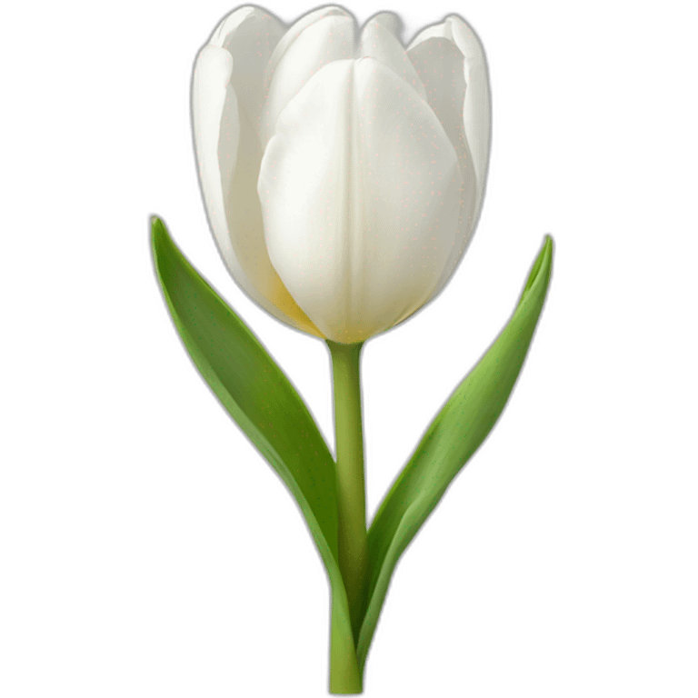 white tulip emoji