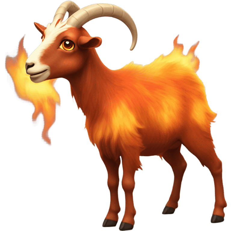 Fire goat  emoji