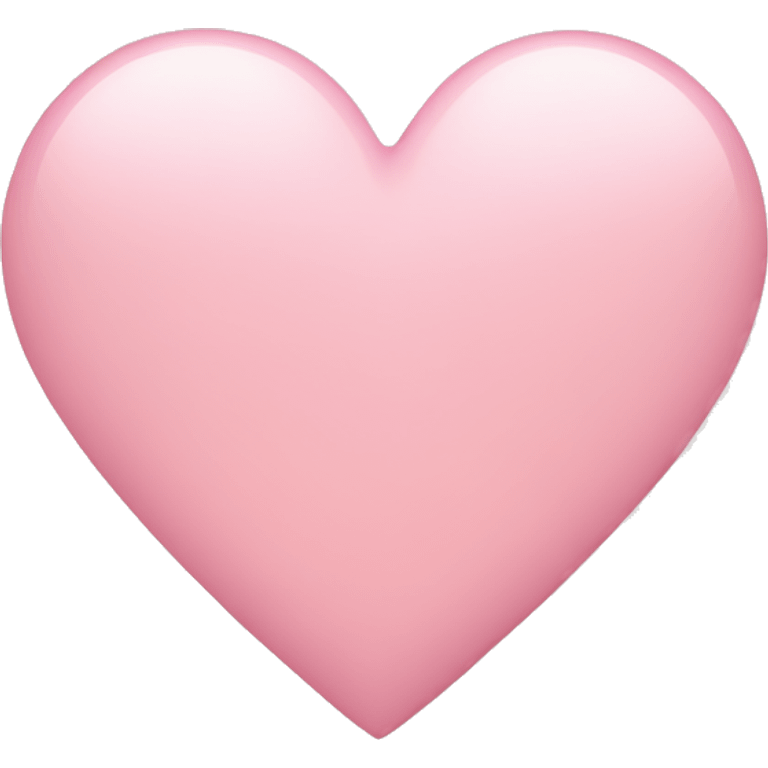 Light pink heart emoji