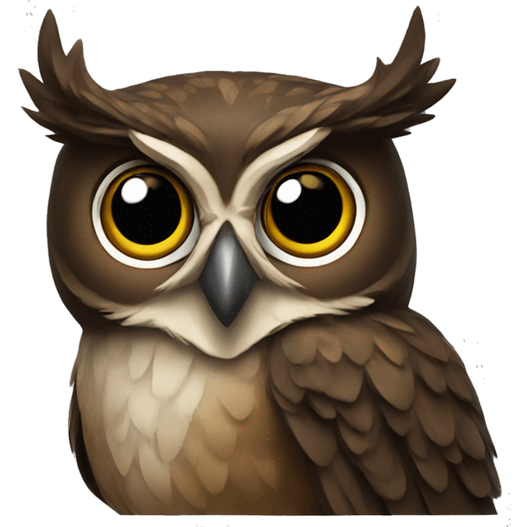 Owl, Royal, Dark colors emoji