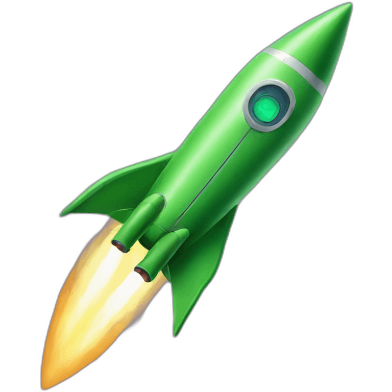 green rocket emoji