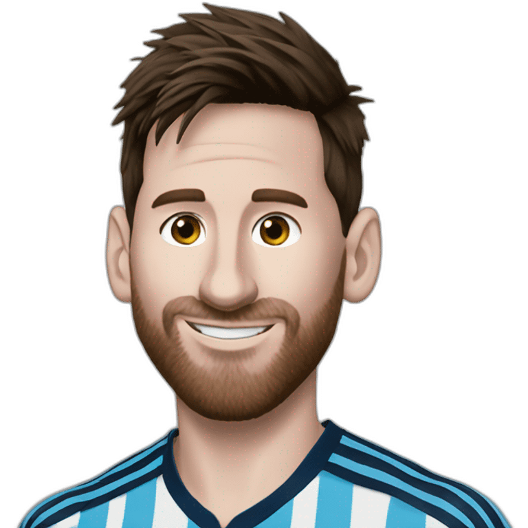 messi con la remera de argentina  emoji