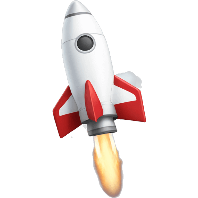 A running shoe as a rocket launch emoji