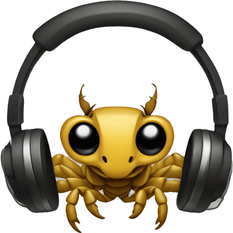 Scorpion  with headphones emoji