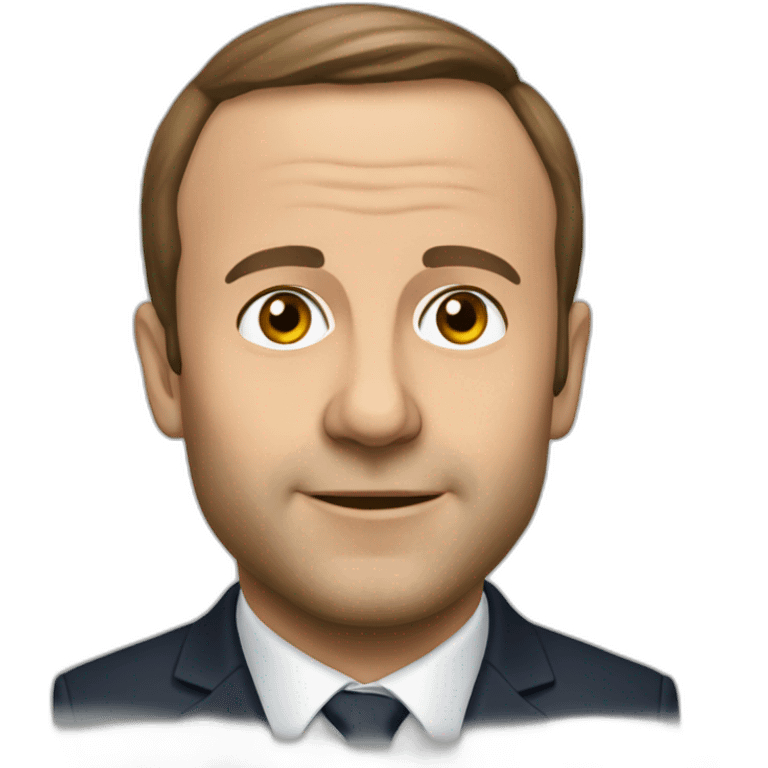 Macron oreilles d'âne emoji