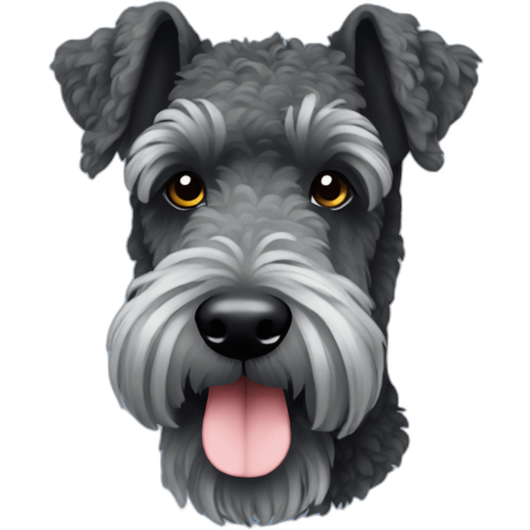 Kerry blue terrier emoji