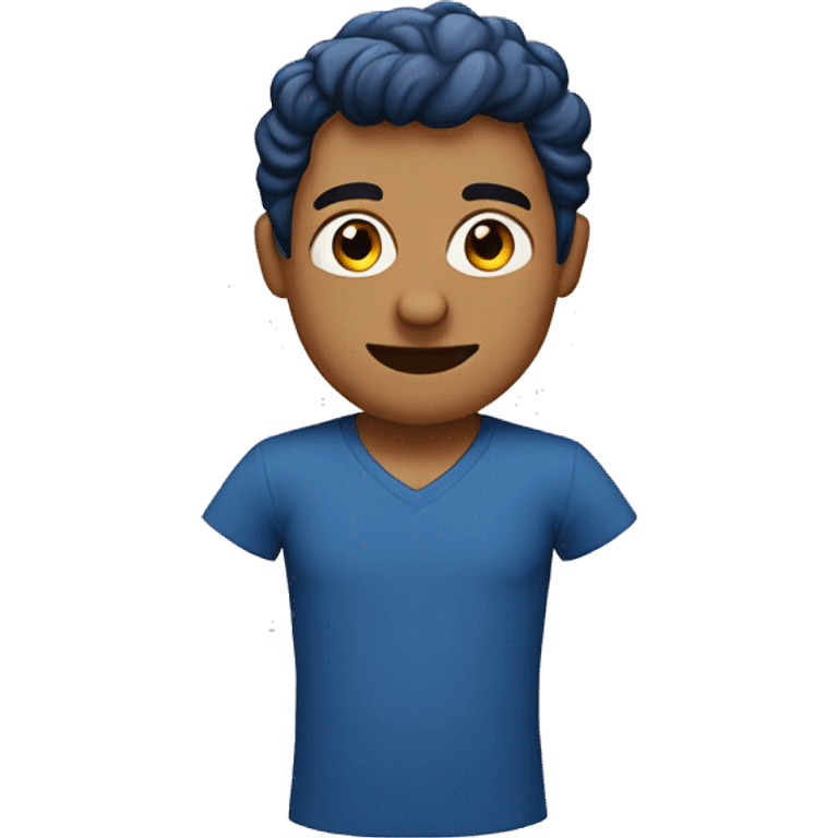 Uomo leoe in doppiopetto blu emoji