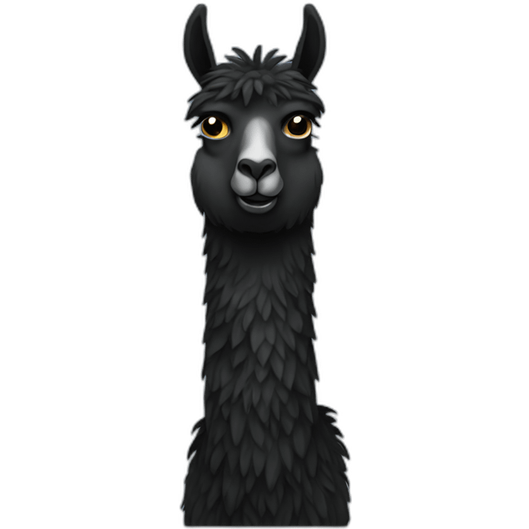 black llama emoji