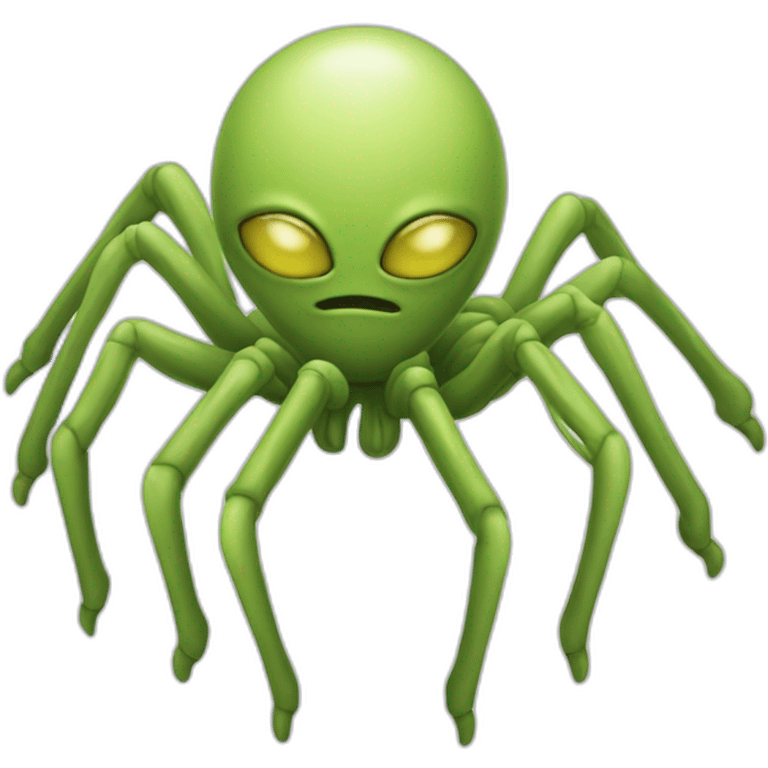 the eight - legged alien stylized emoji