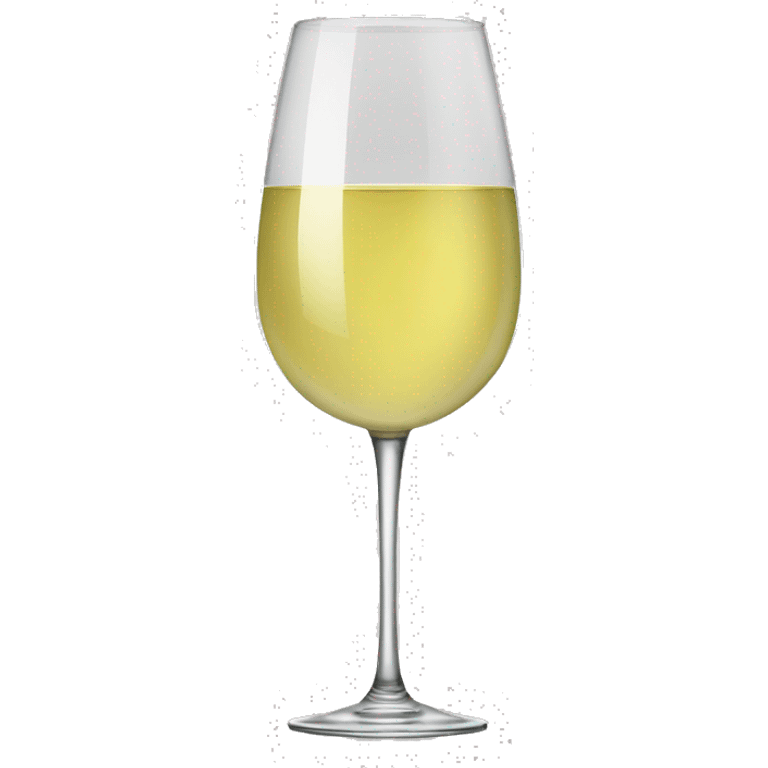 White wine in glass emoji