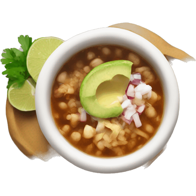 Pozole, white broth emoji