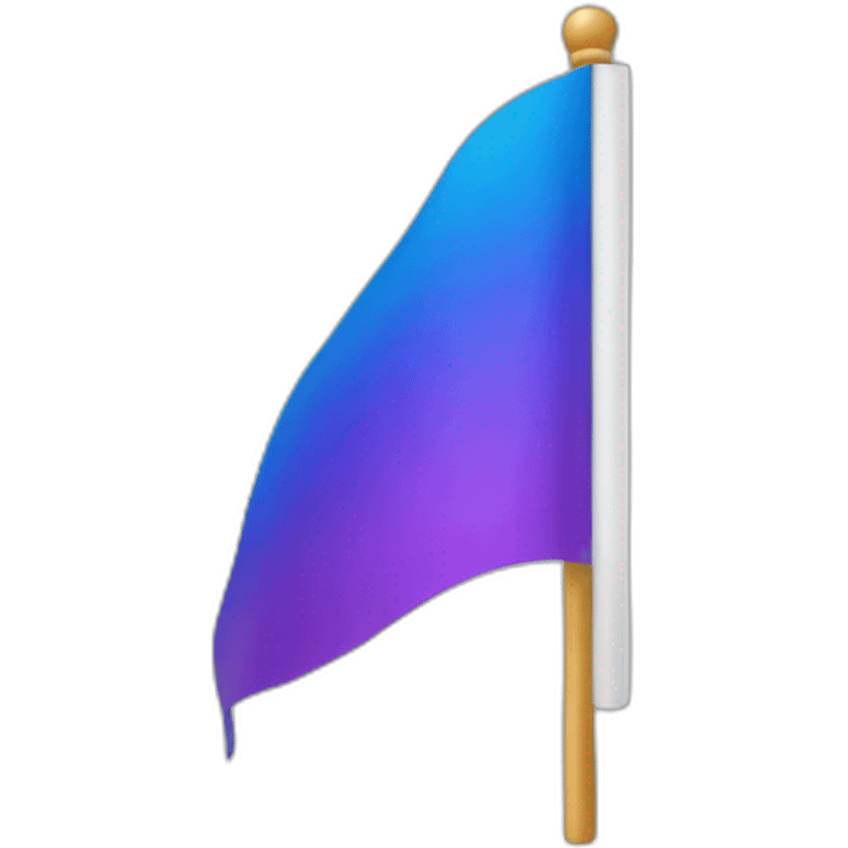 Drapeau gay bleu emoji