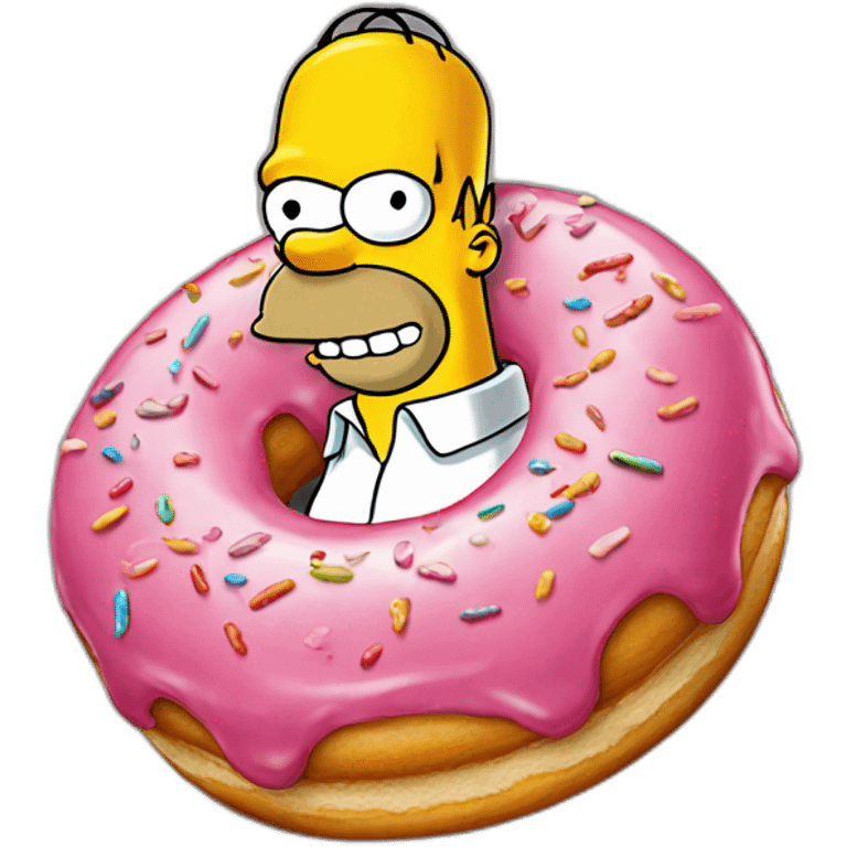 Homer simpson donuts emoji