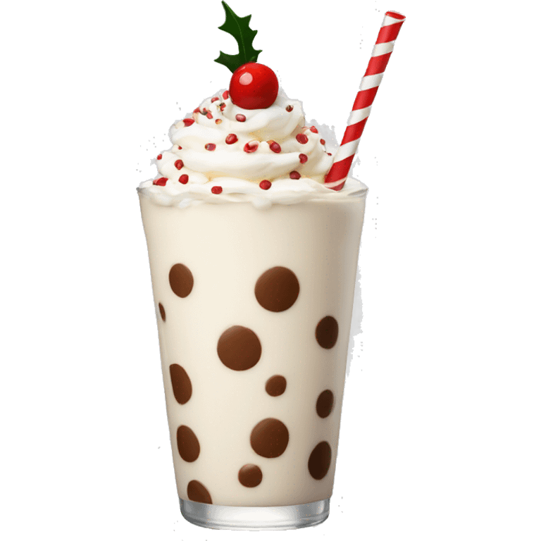 Christmas milkshake  emoji