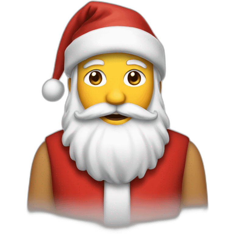 santa as human emoji