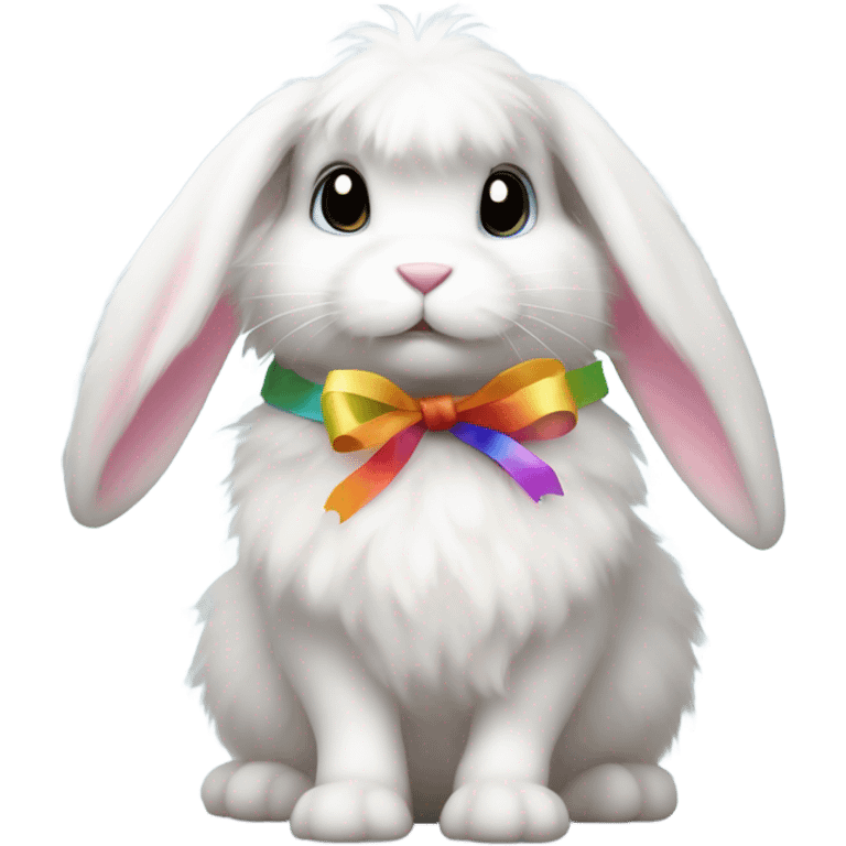 Rabbit and ribbon emoji