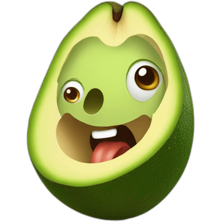 avocado eating emoji