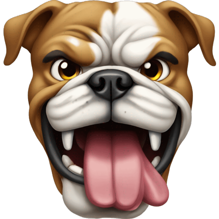 angry bulldog emoji