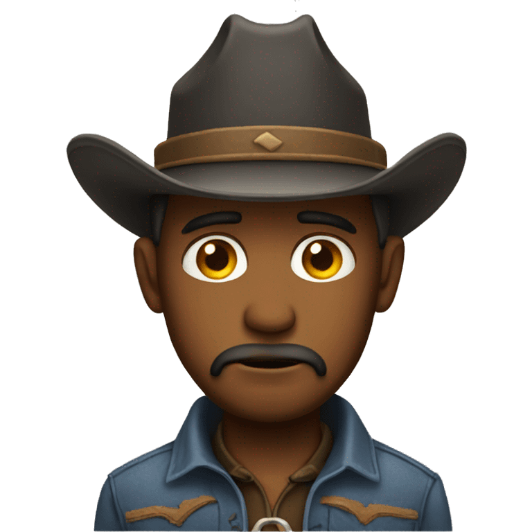 Sad cowboy emoji