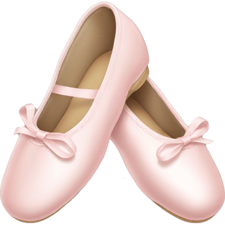 Pale pink ballet shoes emoji