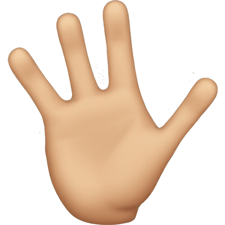 Three fingers emoji