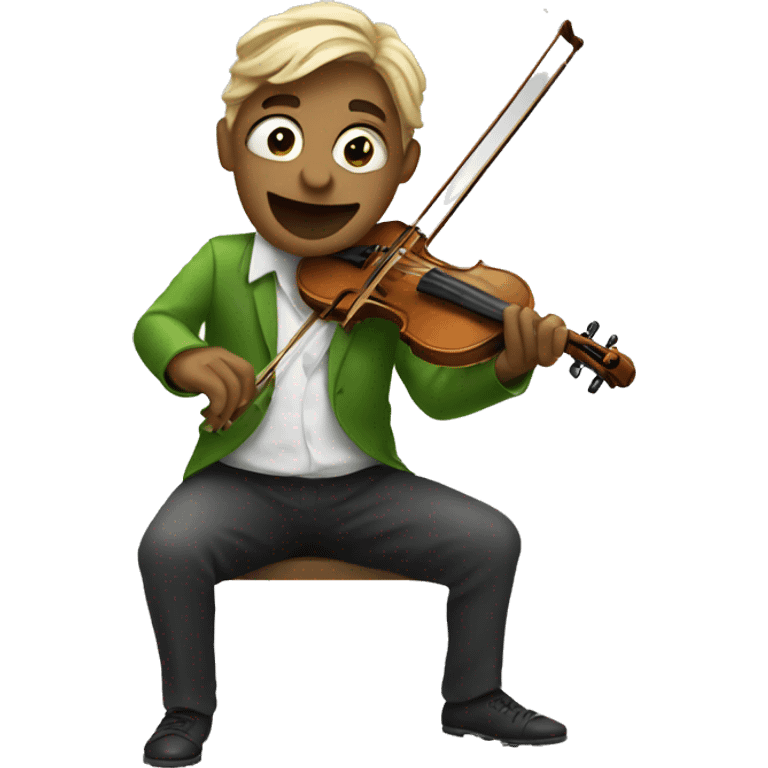 Cricket playing violin emoji