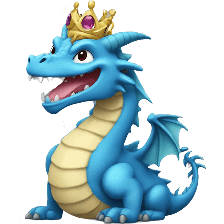 Dragon with tiara emoji