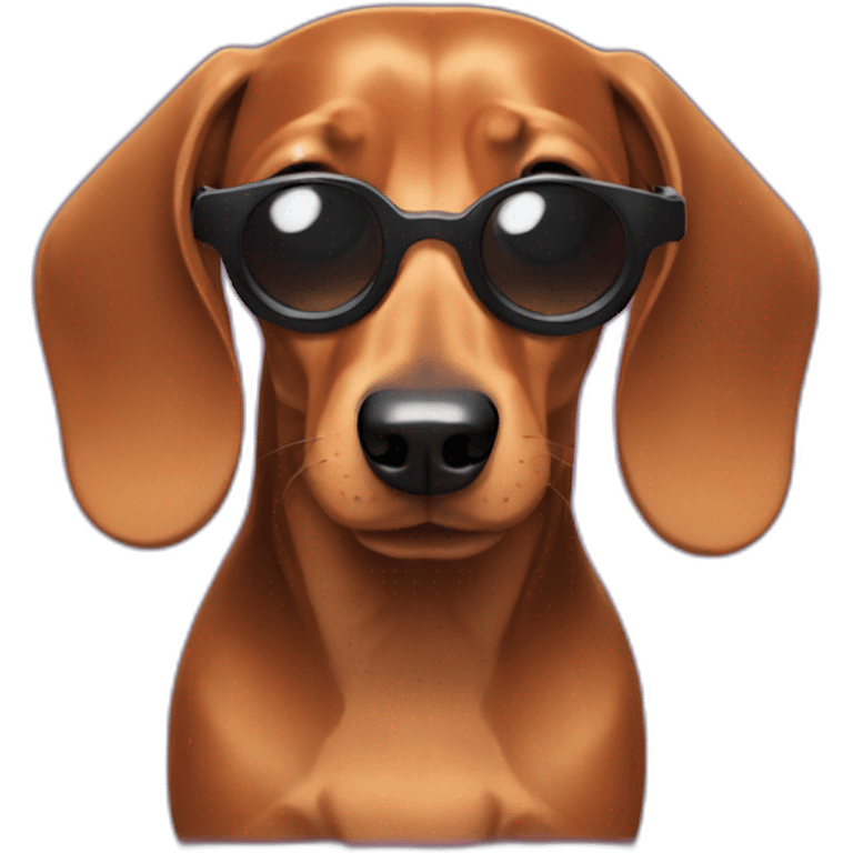 a dachshund dj  emoji