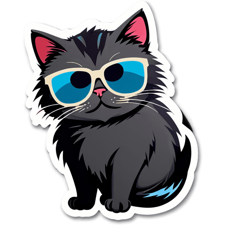 Cat with sunglasses emoji