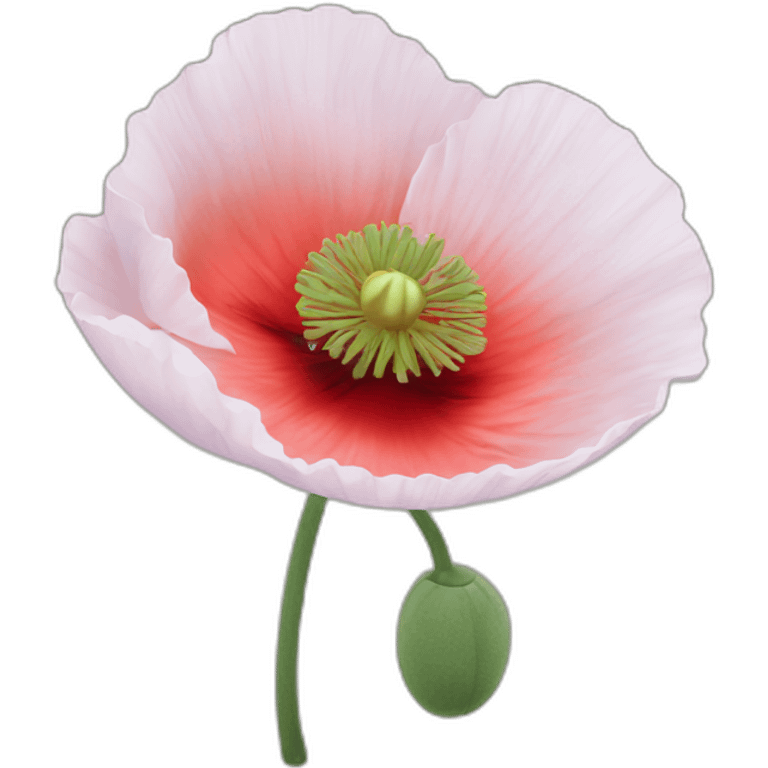 Poppy flower emoji