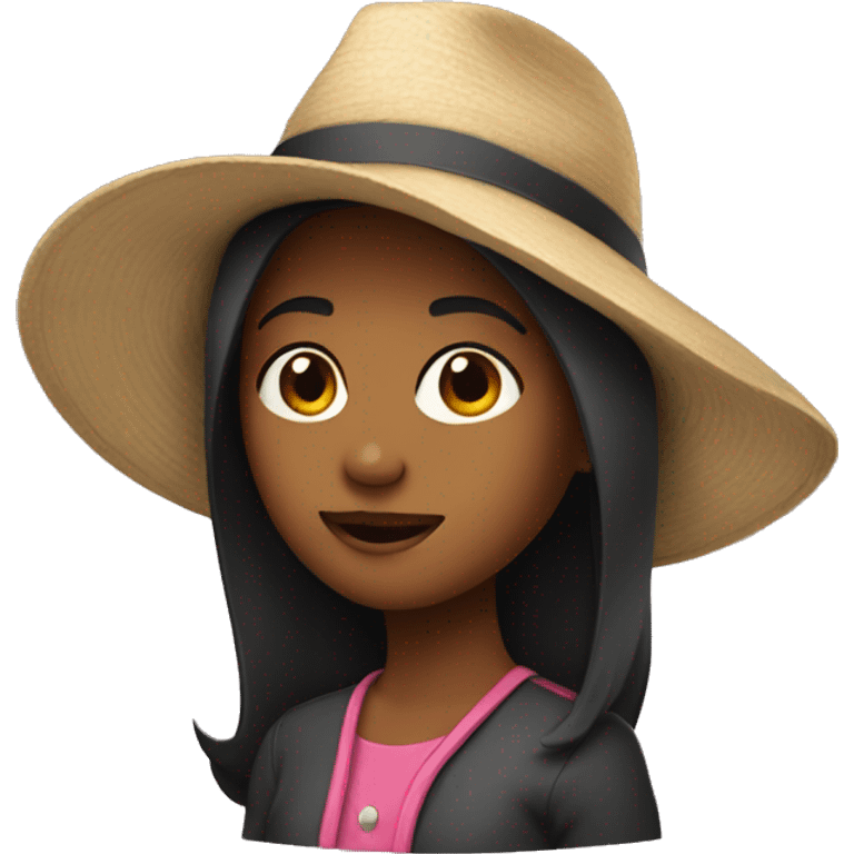 Girl in hat emoji