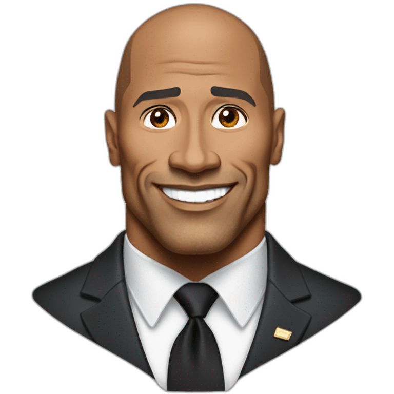 President Dwayne the rock johnson emoji