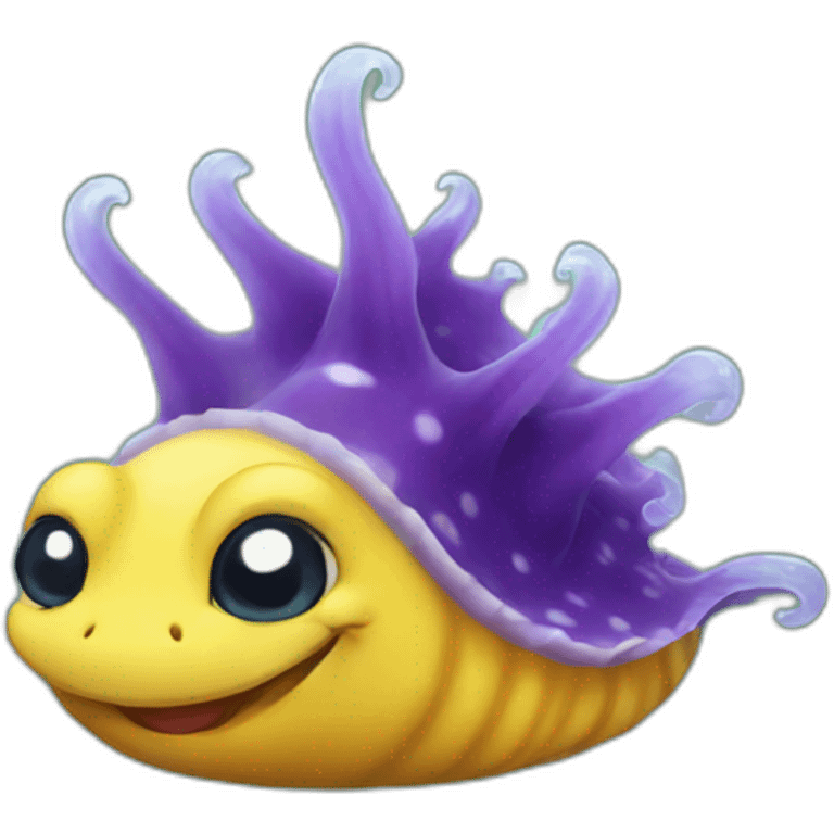 Sea slug happy emoji