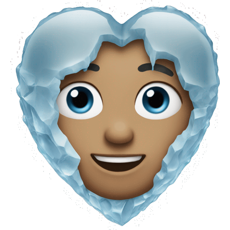 Ice heart emoji