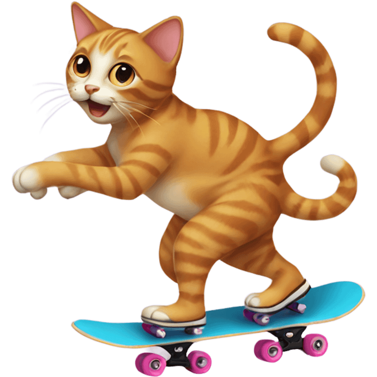 Cat skating  emoji