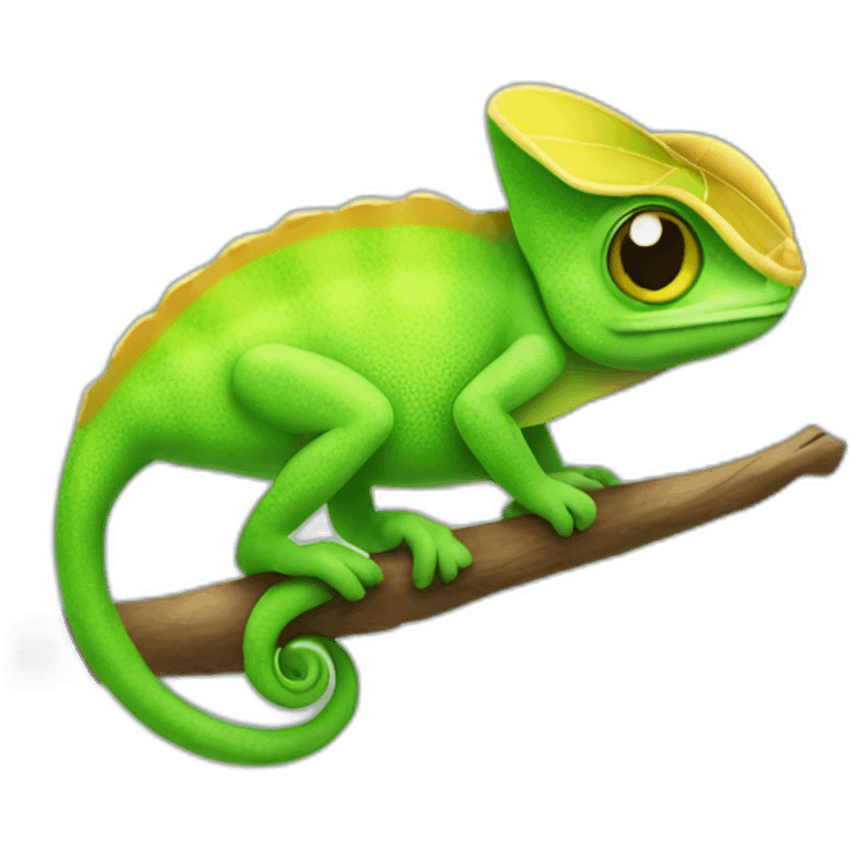 Cute little Chameleon emoji