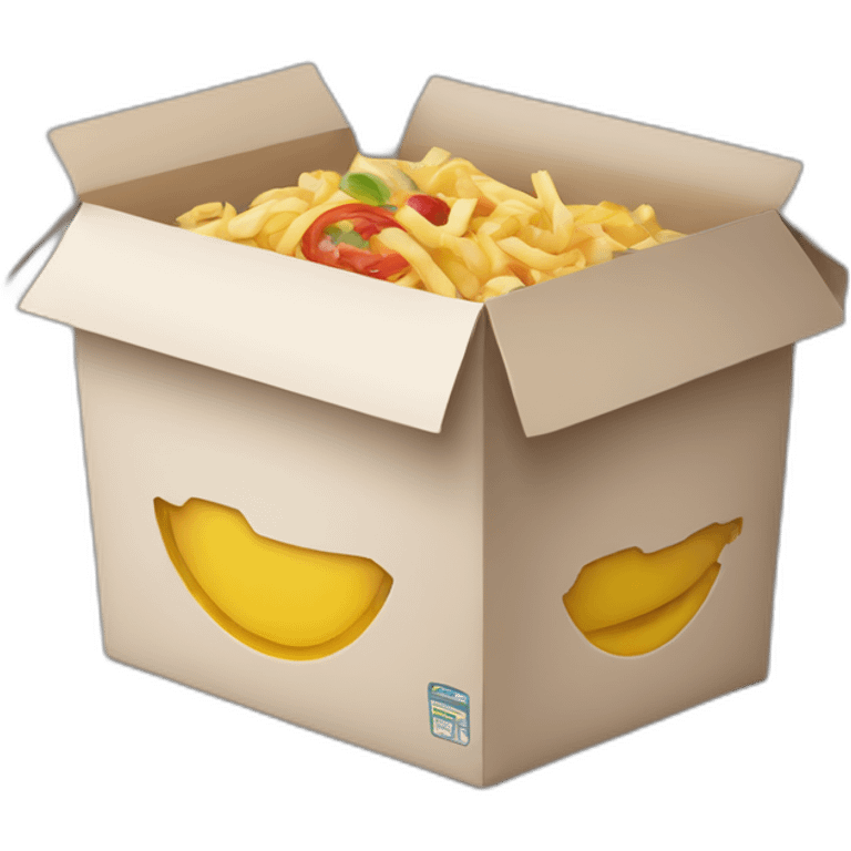 Food takeaway box emoji