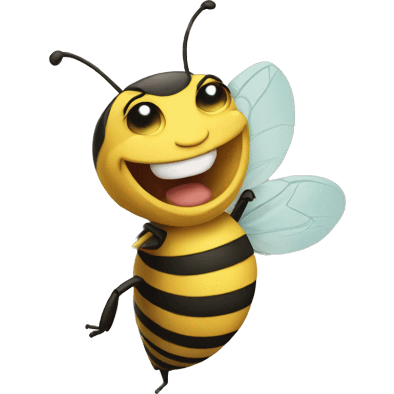 happy bee emoji