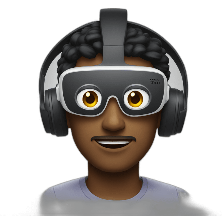 Man wear oculus headset emoji