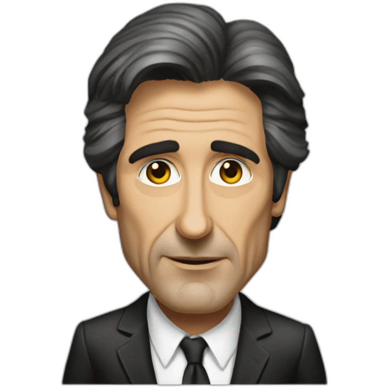 al pacino cartoon wearing suit emoji