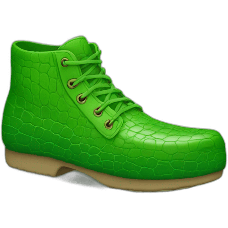 green croc shoe emoji