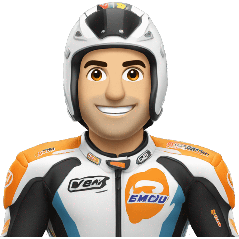 Toni bou qui fait de la moto emoji