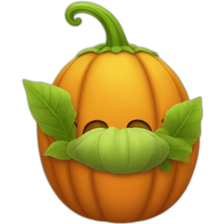 seedling in a pumpkin costume emoji