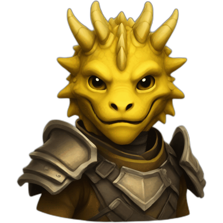 Yellow dragonborn emoji