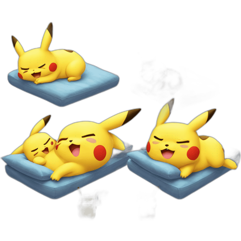 Pikachu qui dort emoji