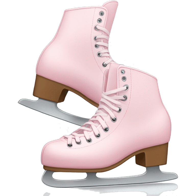 pastel pink ice skates emoji