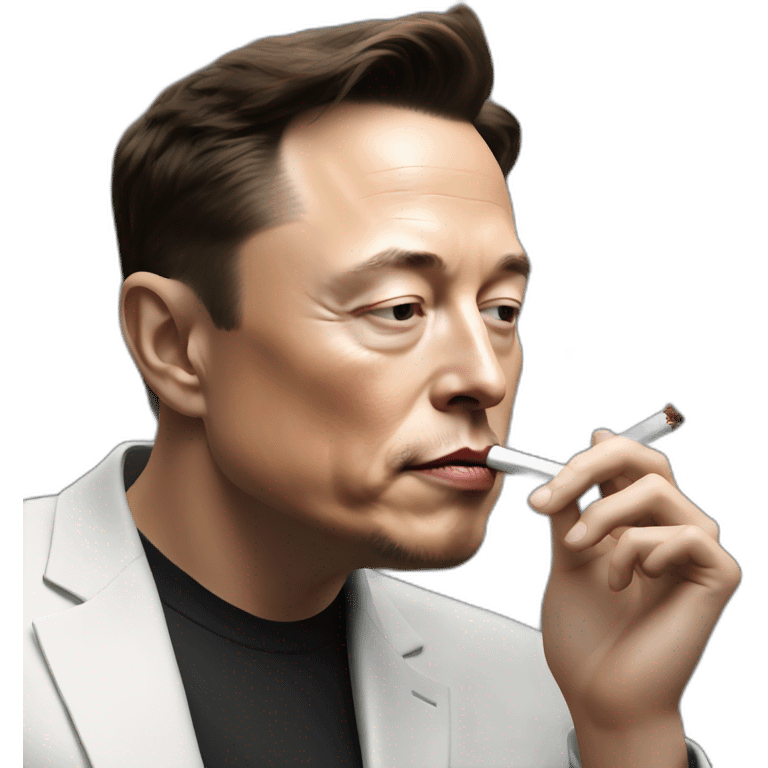 Elon Musk Smoking emoji